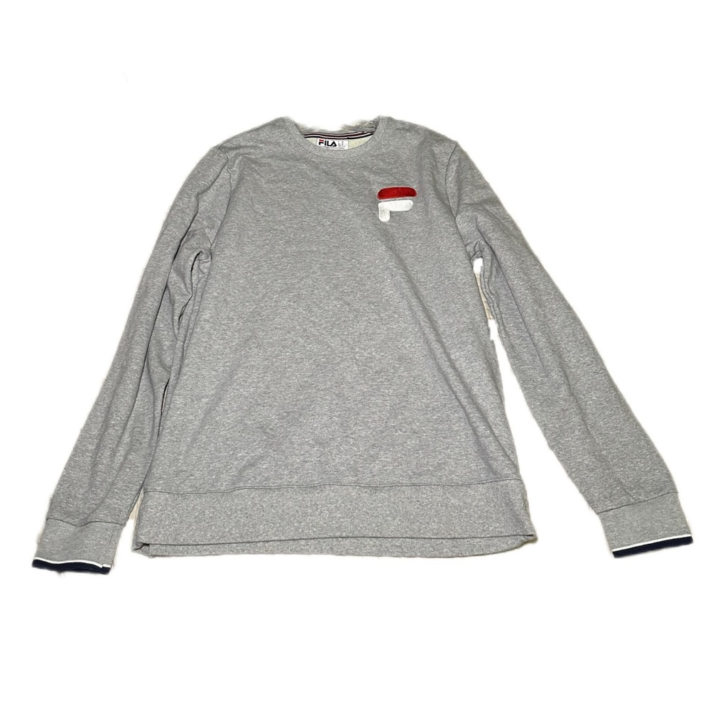 🆕 Vintage Fila Sweater Logo Embroidered Crew Neck